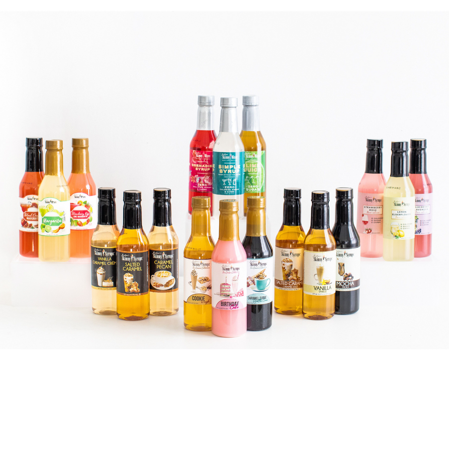 The perfect gift for any Skinny Syrups lover. A delicious assortment of our best selling syrups and cocktail mixes.
