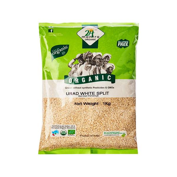 24 Mantra Organic Urad White Split MirchiMasalay