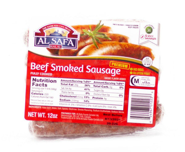 Al Safa Beef Smoked Sausage-Spicy Box | MirchiMasalay