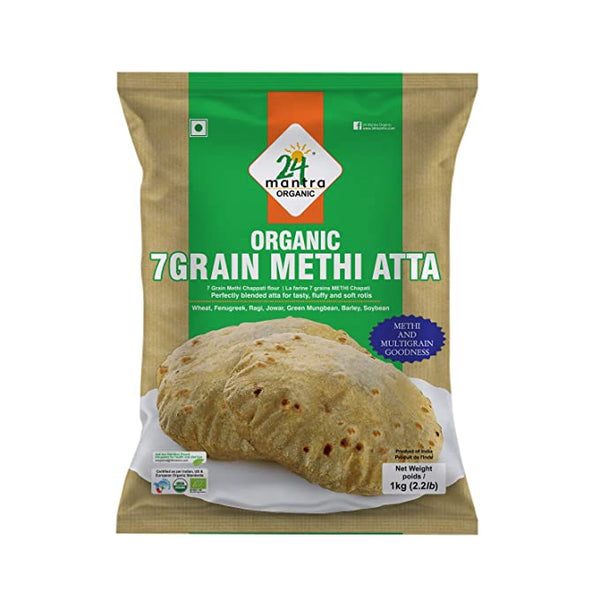 24 Mantra Organic 7 Grain Methi Atta MirchiMasalay