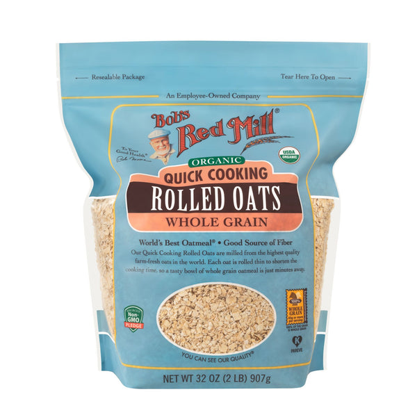 Bob's Red Mill Organic Quick Cooking Rolled Oats MirchiMasalay