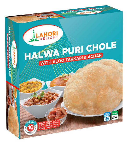 Lahori Delight Halwa Puri Chole (10pcs) | MirchiMasalay