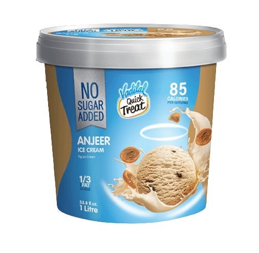 Vadilal Anjeer Sugar Free Ice Cream 1 Lt | MirchiMasalay