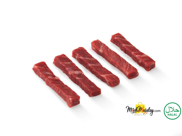 Halal Prime Beef Boneless Strips MirchiMasalay