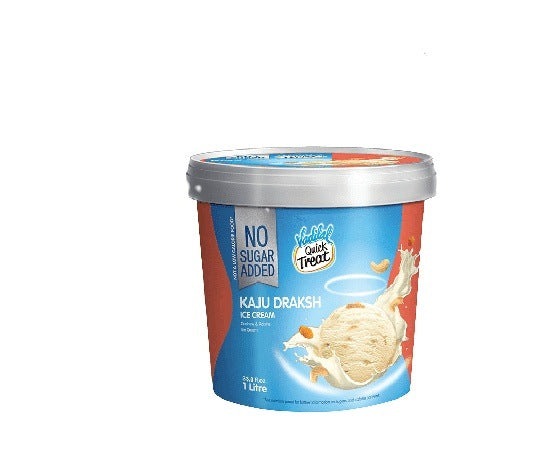 Vadilal Kaju Draksh Sugar Free Ice Cream 1 Lt | MirchiMasalay