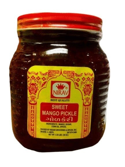 Nirav Sweet Mango Pickle 2lb MirchiMasalay