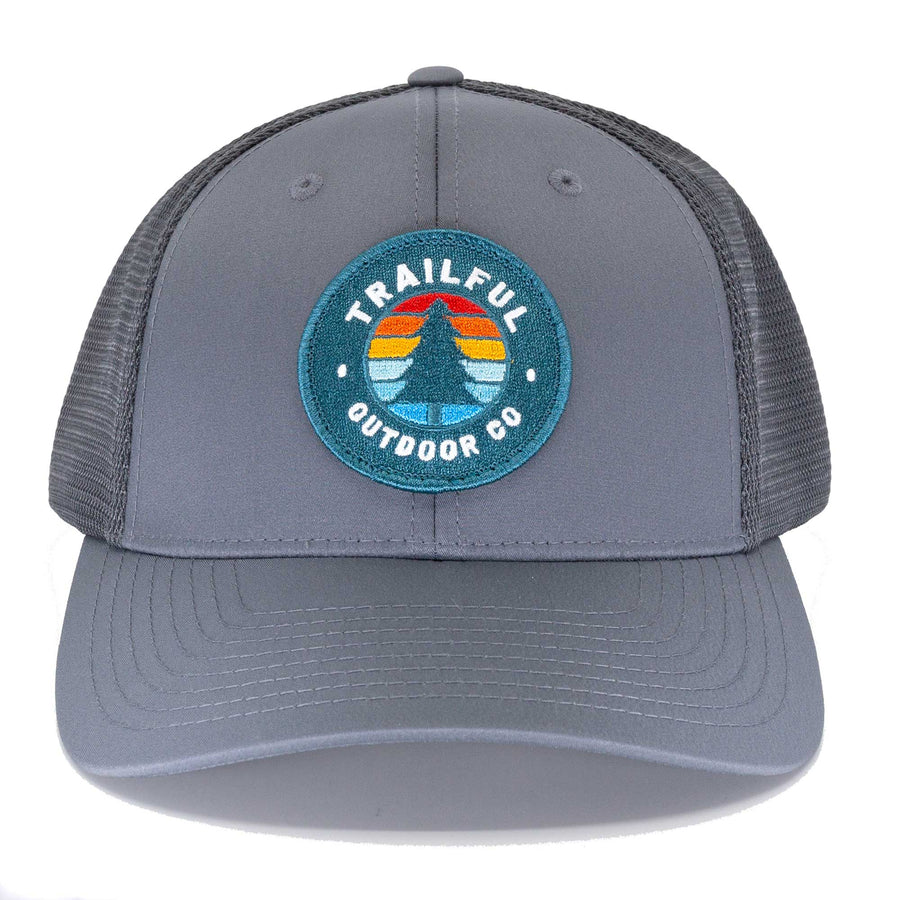 Trailful Southern Pine Trucker Hat - Charcoal