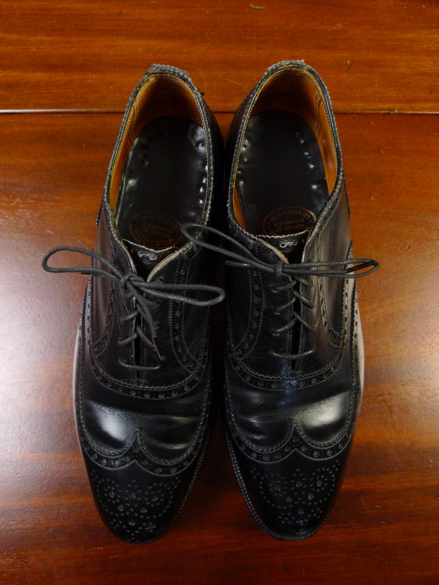 22/0524 wildsmith london custom grade black brogue shoe  – Savvy Row