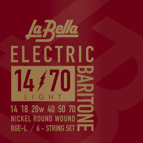 La Bella Nickel Electric Baritone Guitar Strings - Light 14-70