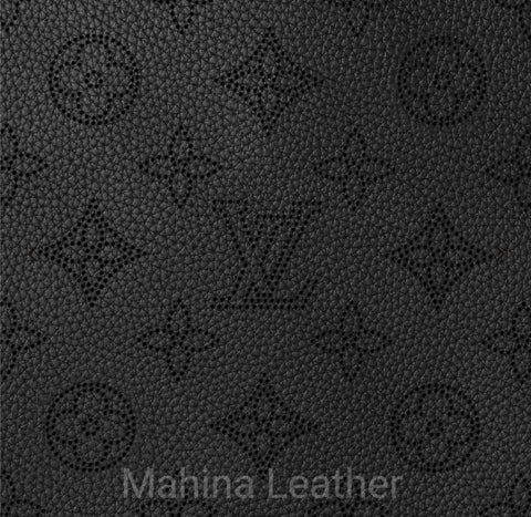 Green Louis Vuitton Leather Fabric With Big Pattern