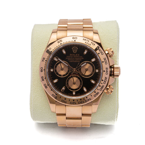 Pre-owned Rolex Everose Rose Gold Daytona Watch