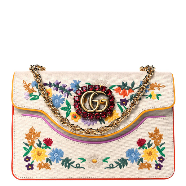 Gucci GG Supreme Monogram Osiride Top Handle Bag Black Gold - A World Of  Goods For You, LLC