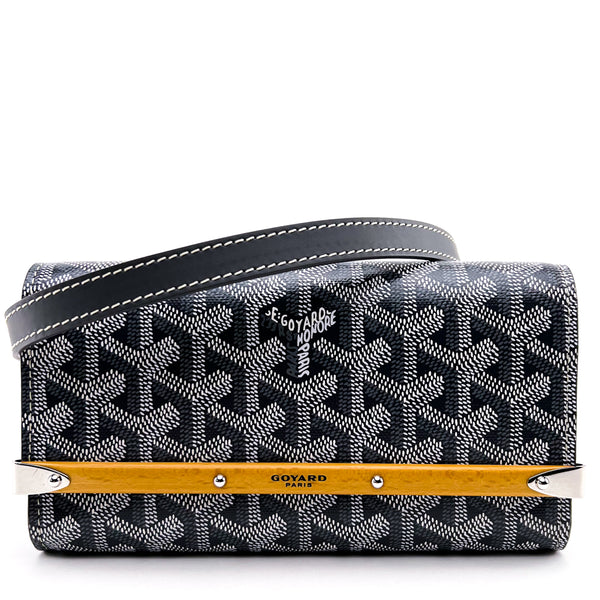 Goyard Malesherbes Wallet Goyardine Grey in Canvas/Leather - US