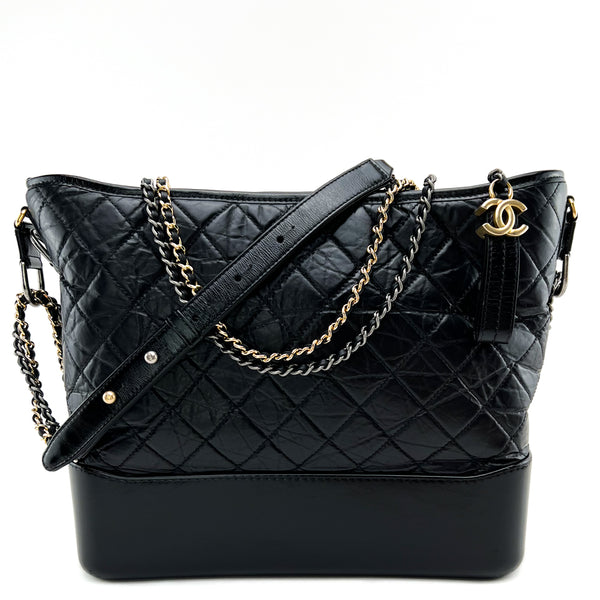 Chanel Black CC Gabrielle Medium Bag – The Closet