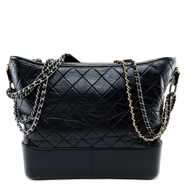 Limited Edition Chanel Classic Shoulder Flap Bag in Black Calf Leather, GHW