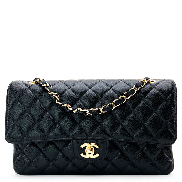 Chanel Black Quilted Patent Leather New Classic Double Flap Jumbo  Q6BAQP27K4008