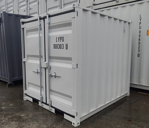 Mini Shipping containers are easily stackable, and allow more efficient use of space for shipping items.