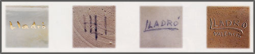 Lladro Figurine Stamp Markings