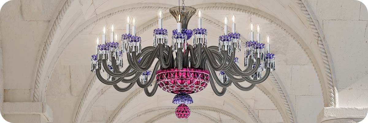 St Louis Crystal Arlequin Chandeliers Sconces Candelabras