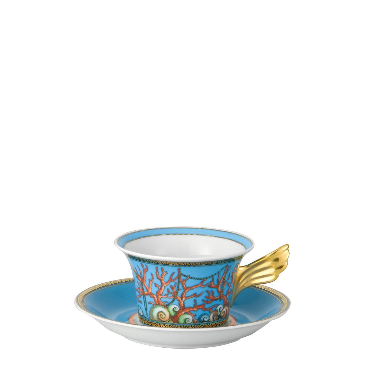 Versace La Mer Tea Cup & Saucer 6.33 inch 7 ounce