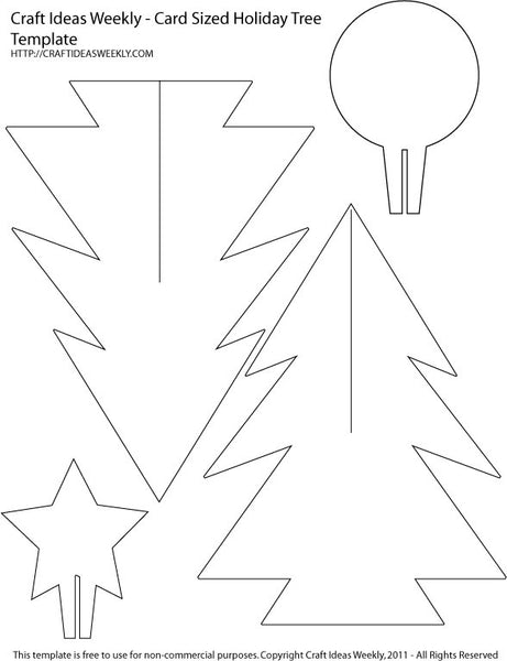 Paper Christmas Tree Template