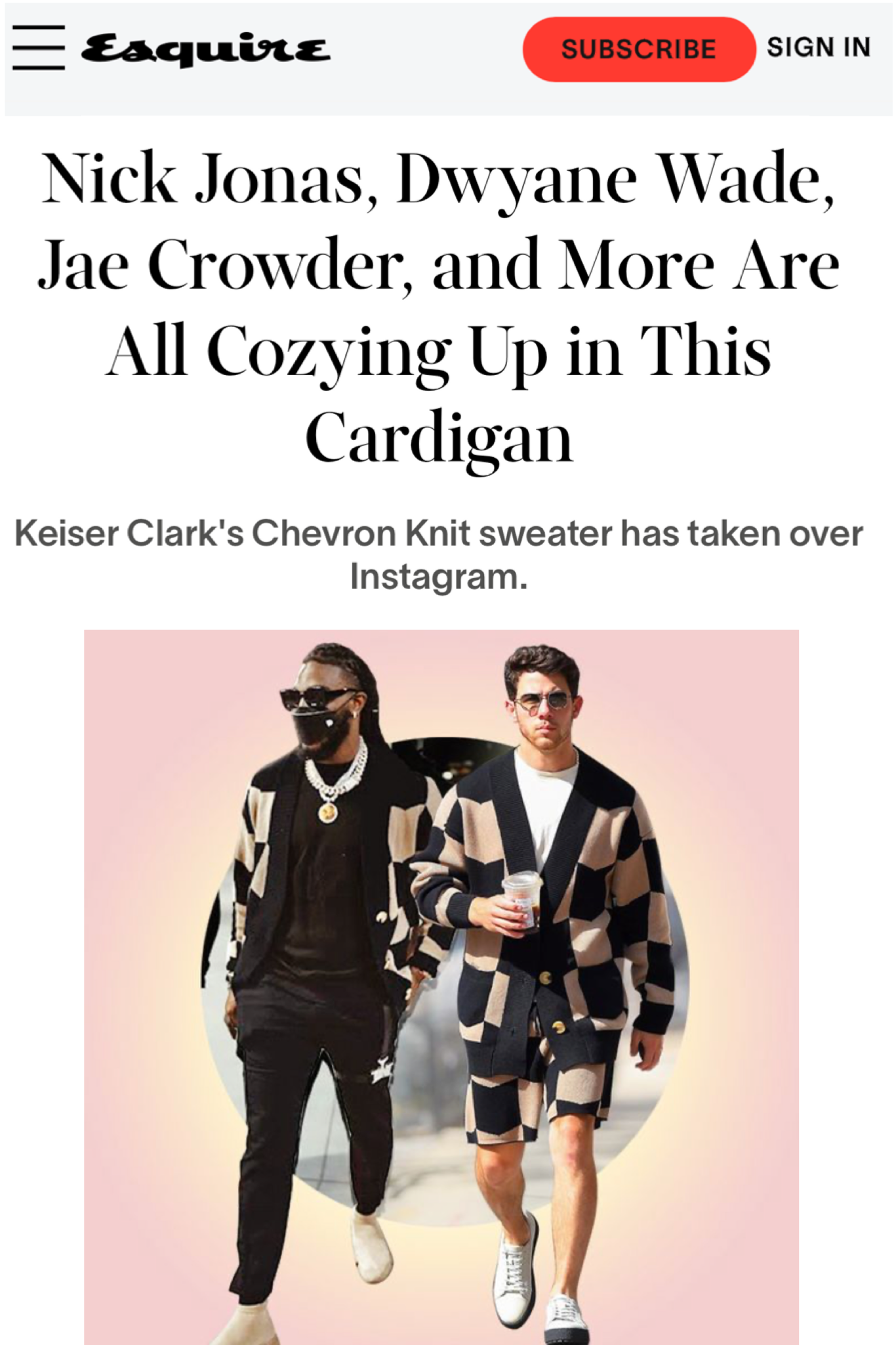 Keiser Clark featured in Esquire
