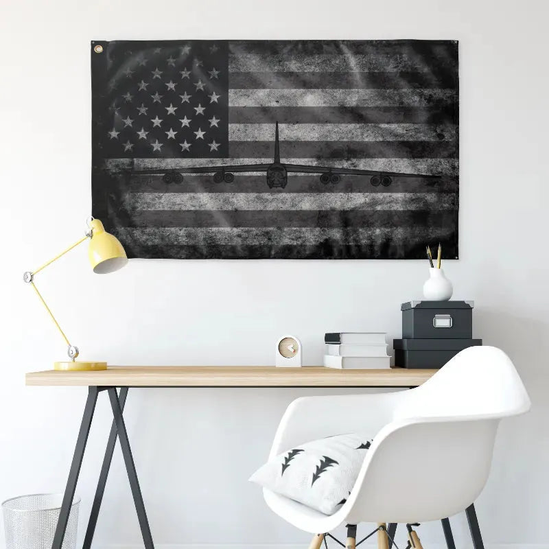 B-52 Aircraft Flag (Front View, Shadow)