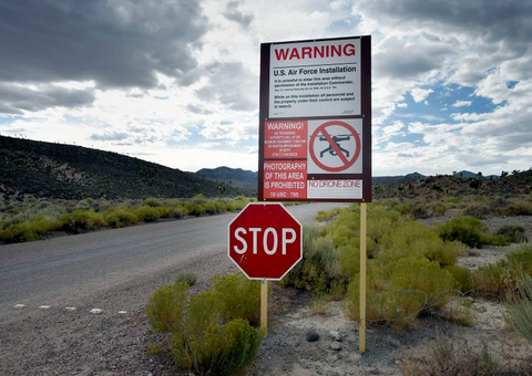 USAF Area 51 Warning Sign