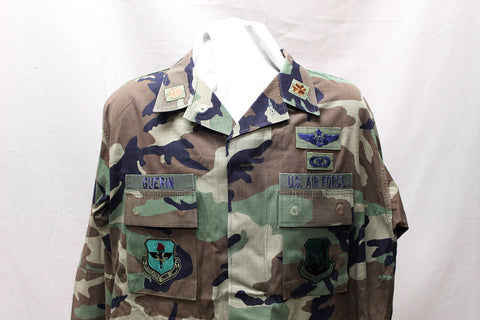 USAF BDU uniform blouse with patches