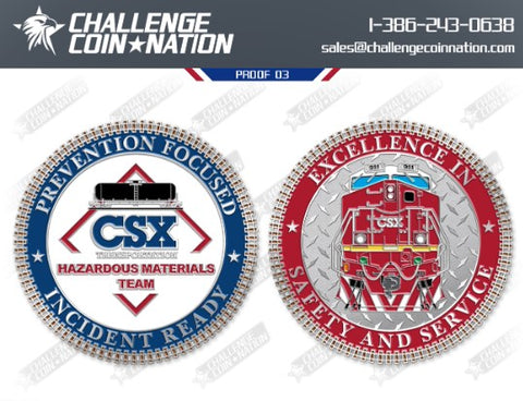 CSX Corporate award challenge coin