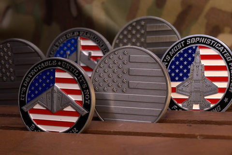 Challenge coin grouping
