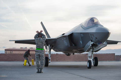 F-35 aircraft and Nellis AFB