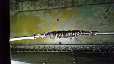 bad safety wiring of aircraft turnbuckle on a C-130