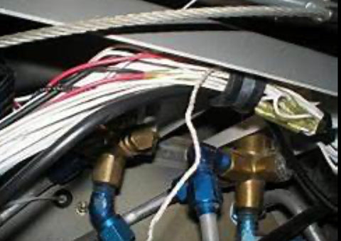 Unsecured aircraft wire