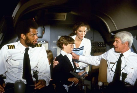 Cockpit scene from the movie Airplane