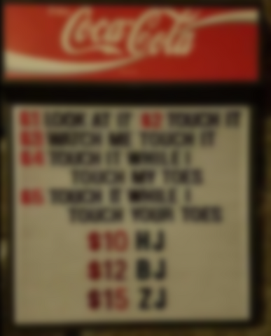Blurred menu board from the movie Beerfest