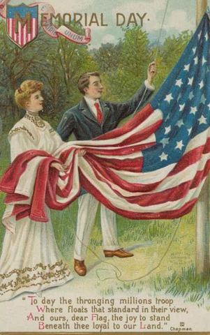 old memorial day card