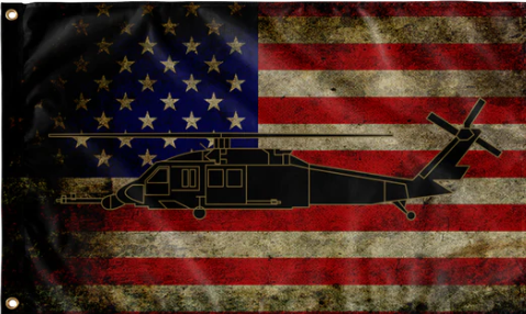 UH-60 Pave Hawk helicopter flag