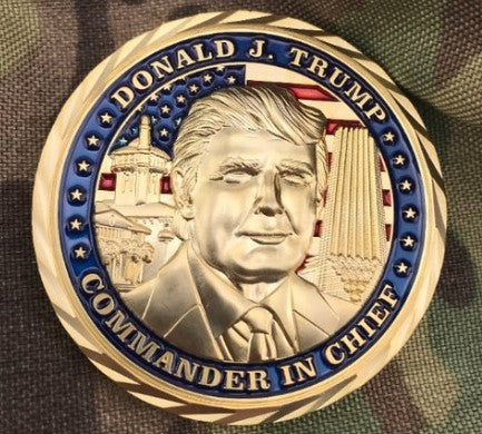 Trump coin as sold by Challenge coin nation