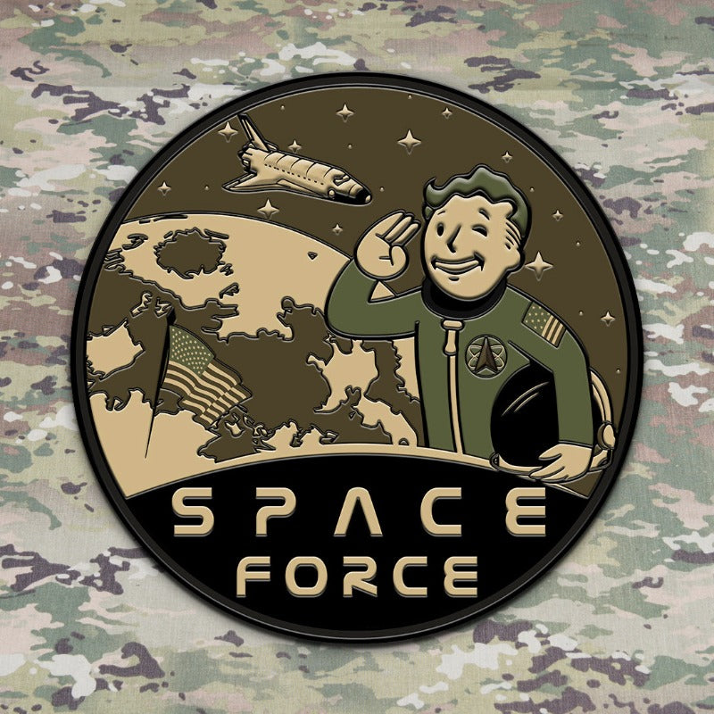 Space Force PVC Morale Patch (3D) – Challenge Coin Nation