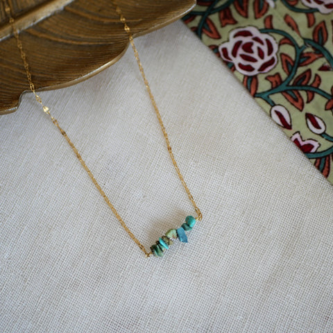 collier dhara en turquoise