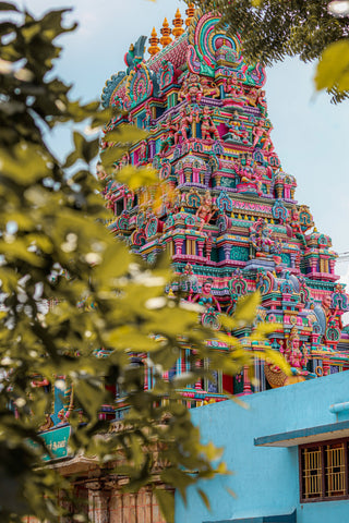 batiment indien monument inde couleurs