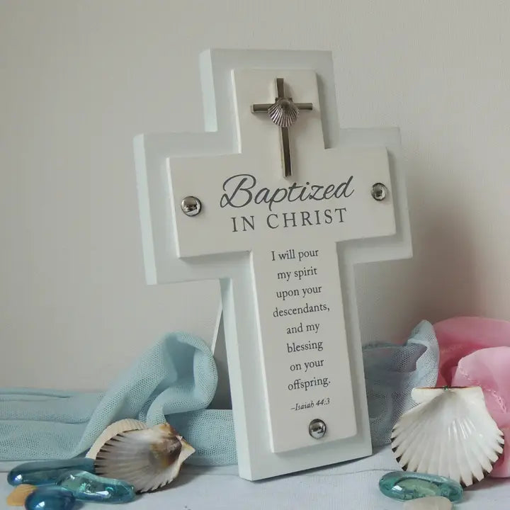 Blue Baptismal Cross