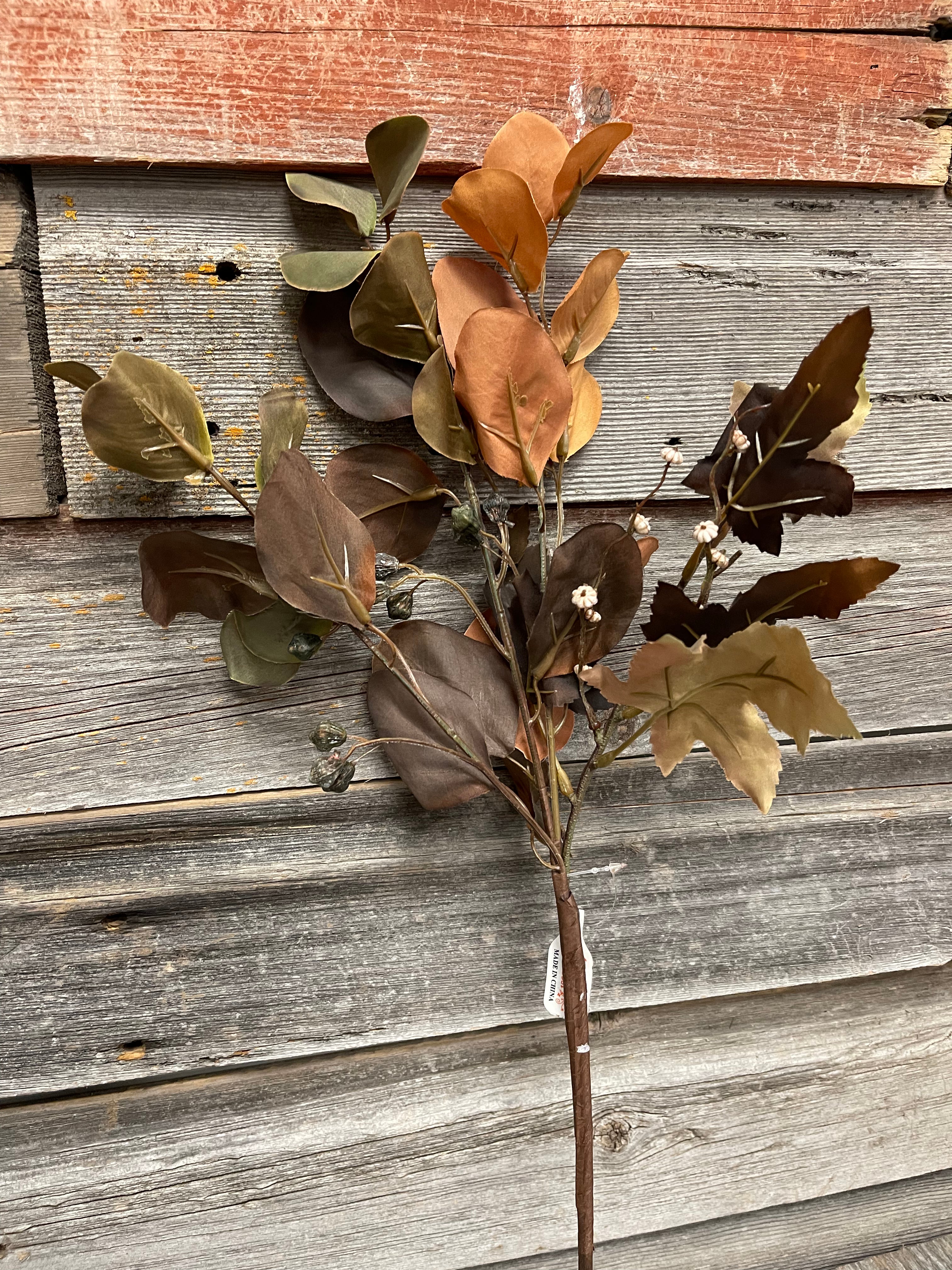 Fall Leaves Floral Stem