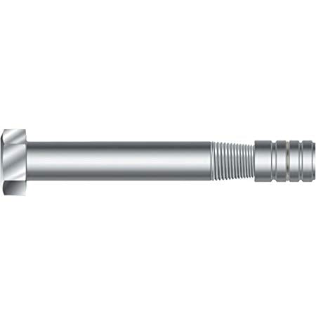 MKT Zinc Plated Taper Bolt Anchor with Expansion Nut, 5/8" Diameter x 6" Length, 5/8" Hole Diameter (Box of 25)