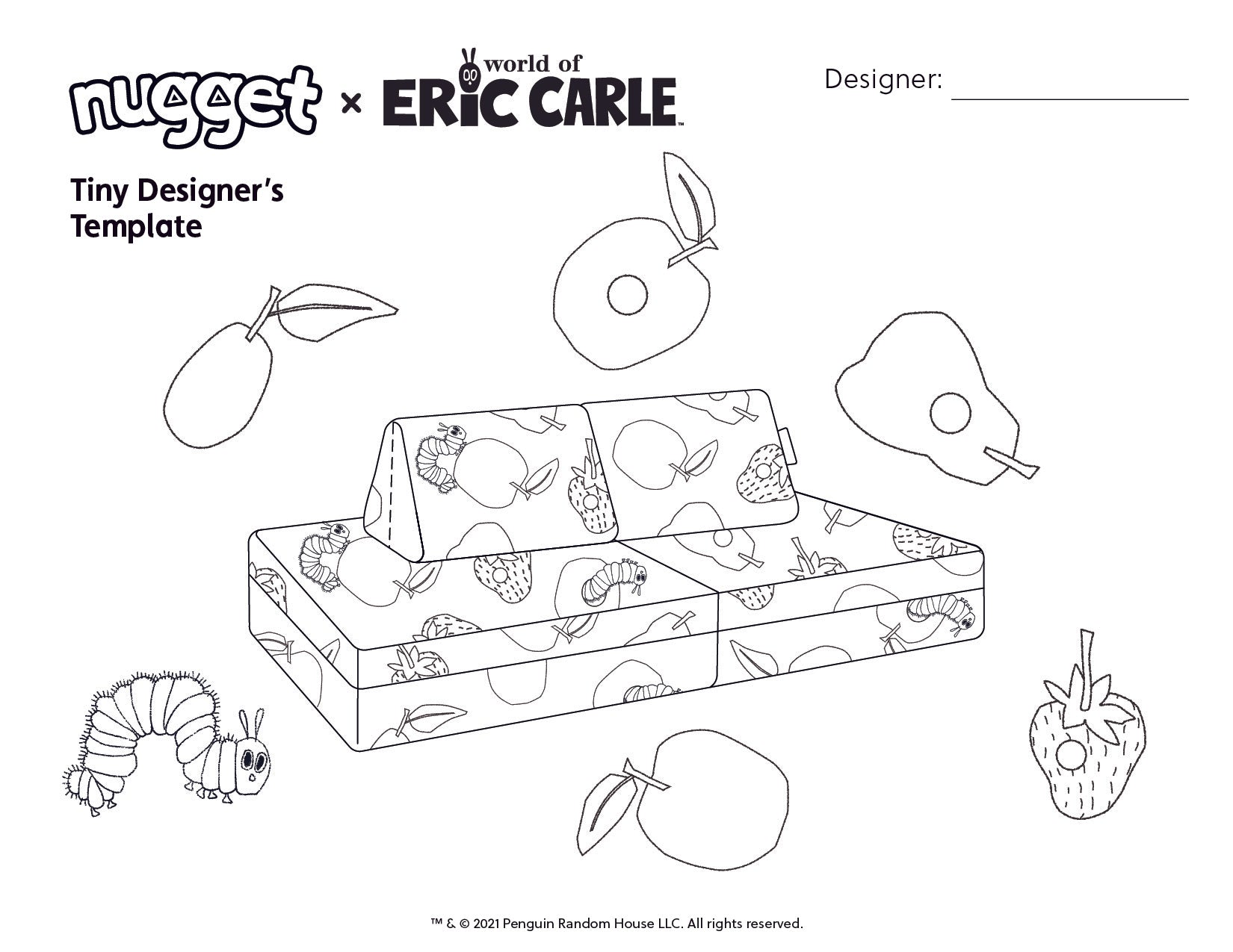 Nugget x The World of Eric Carle Coloring Sheet
