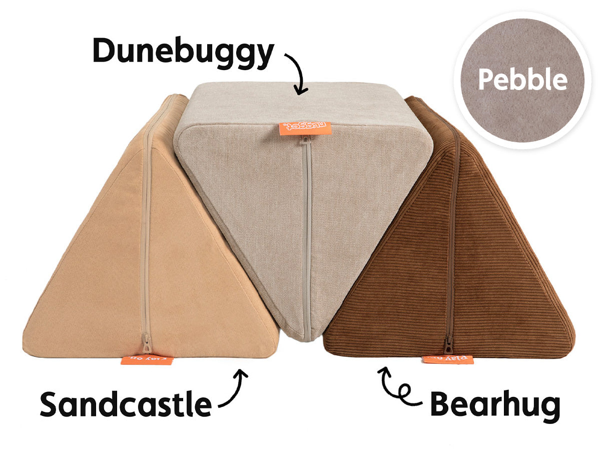 A Sandcastle, Dunebuggy, and Bearhug Nugget Pillow