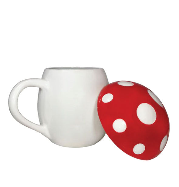 Spotted Red Lid Mushroom Mug