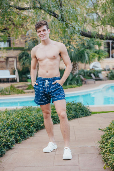Simply Southern Ripple Swimming Trunks