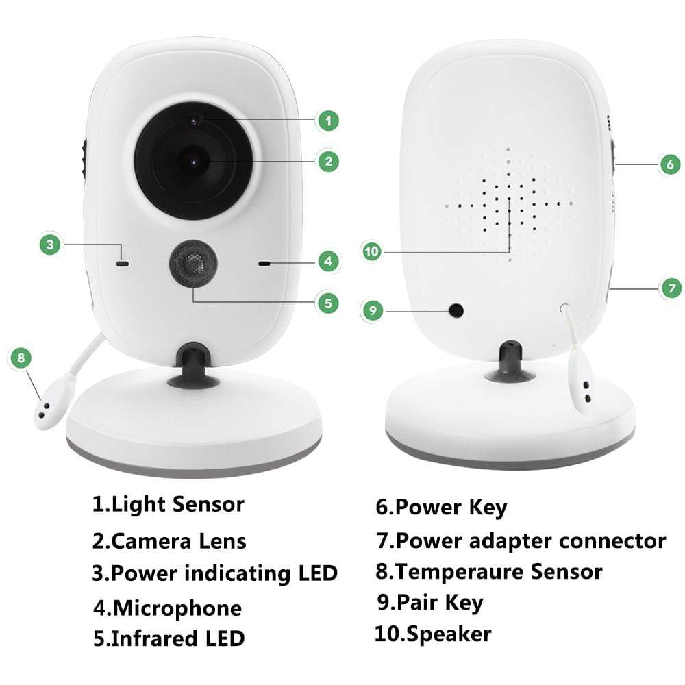 BushLine Security Cameras Wireless Video Color Baby Monitor